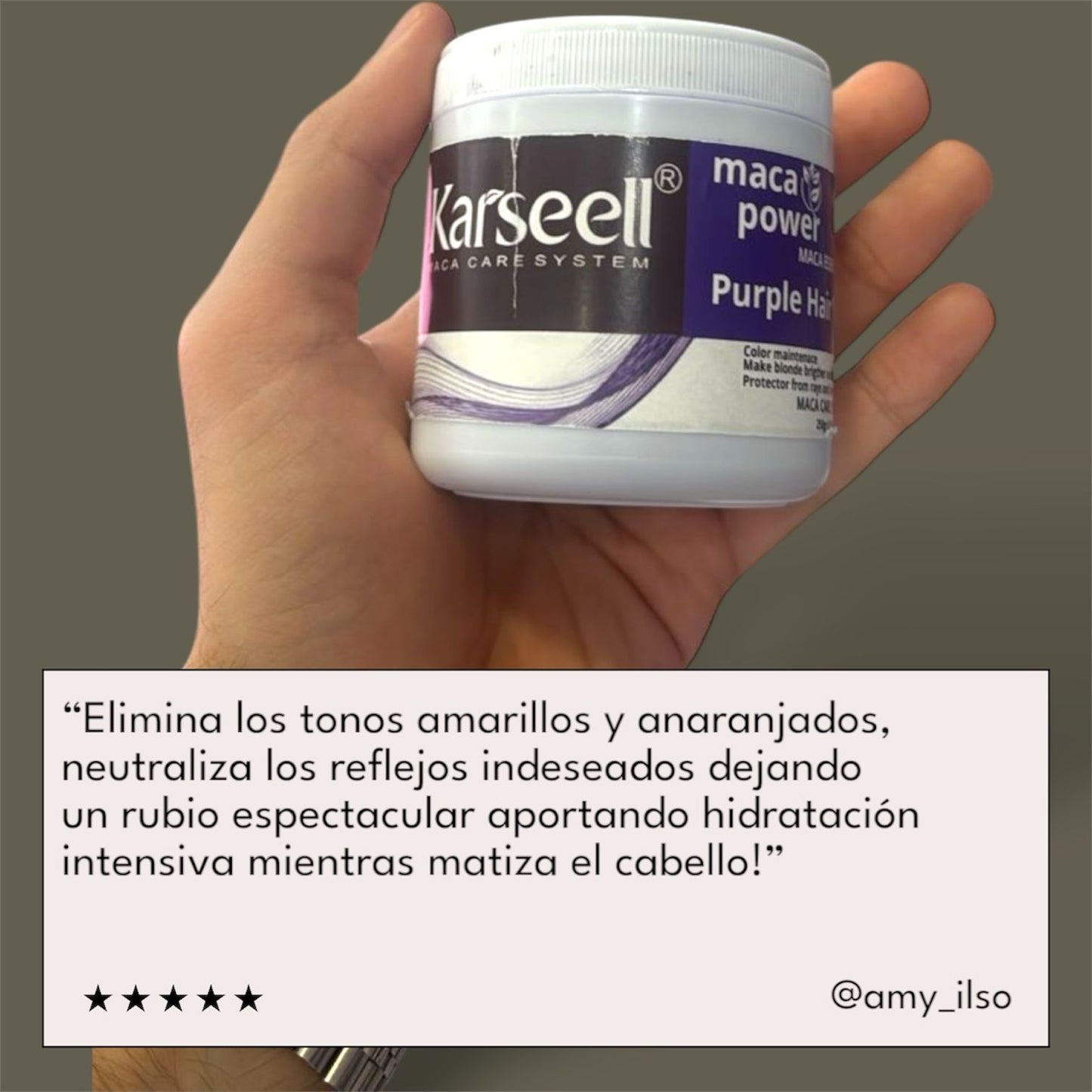 Crema para Cabello Morado Karseell