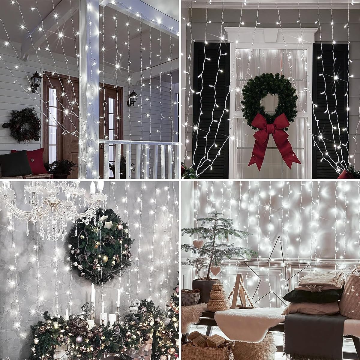 CORTINA DE LUZ LED 3X3MTS