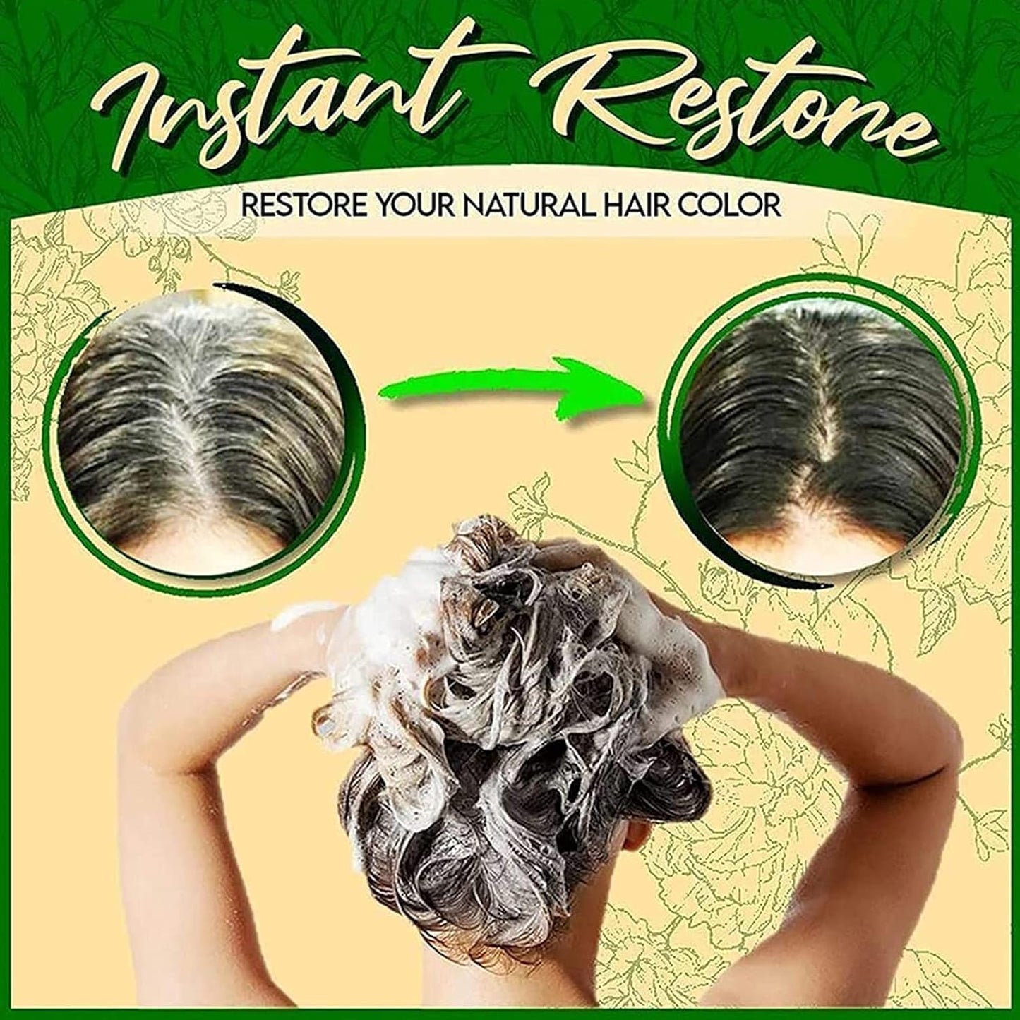 Shampoo de Tinte Instantáneo Cubre Canas