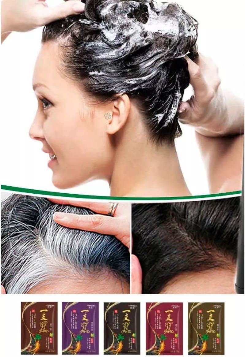 Shampoo de Tinte Instantáneo Cubre Canas