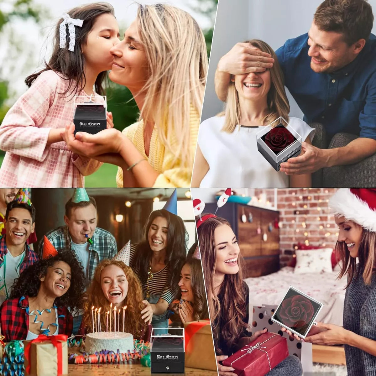 Rosa Eterna con Collar