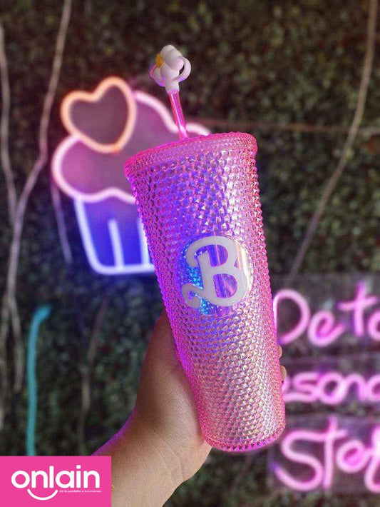 Vaso Personalizador Barbie 24oz