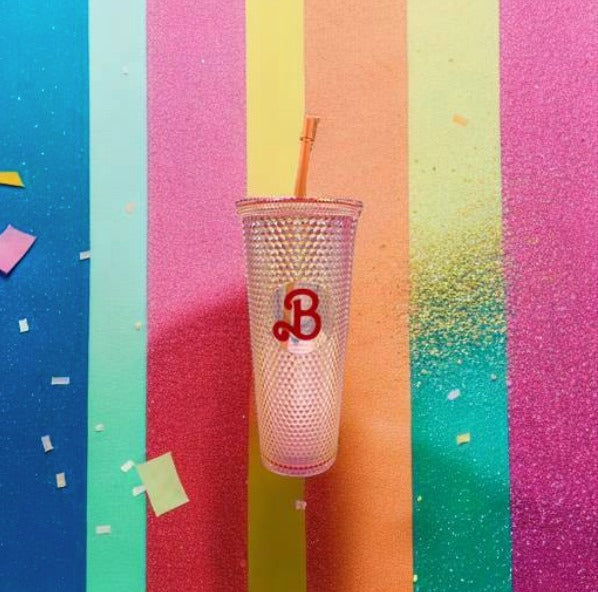 Vaso Personalizador Barbie 24oz