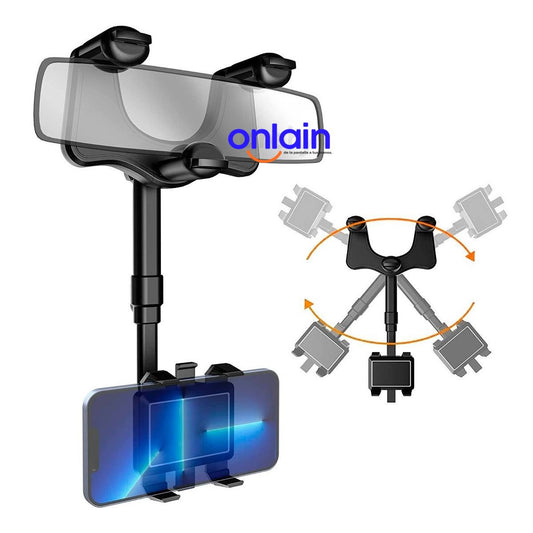 Soporte para Celular de Retrovisor 360º