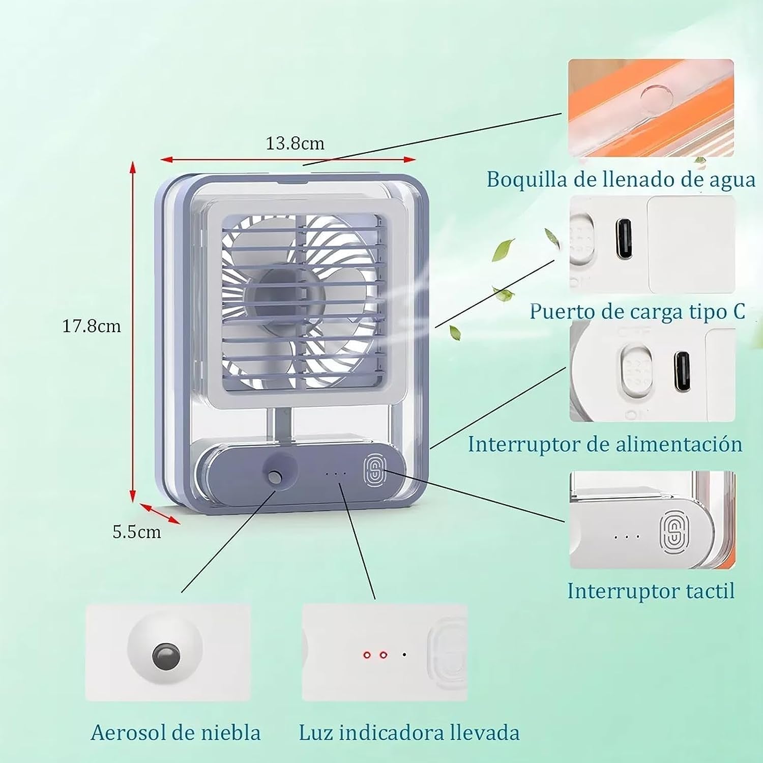 Mini Ventilador 3 en 1 💨