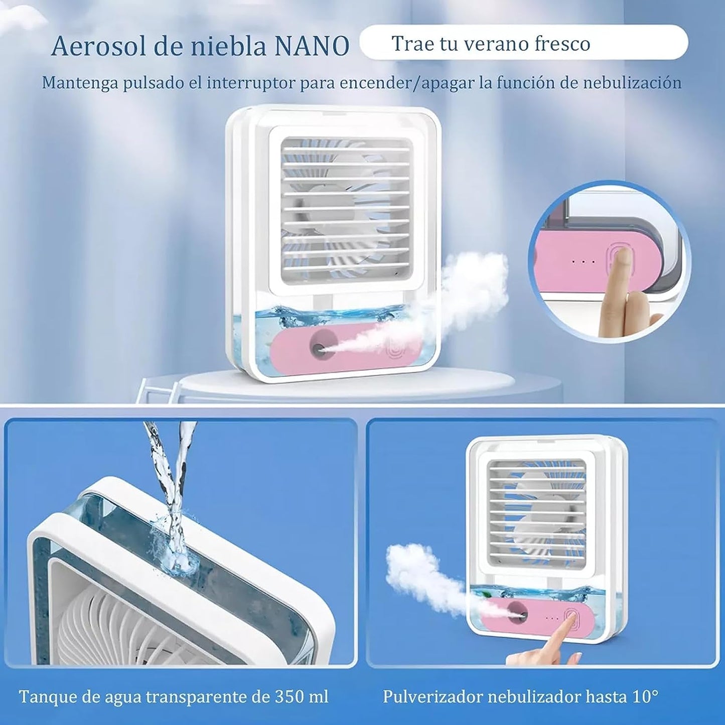 Mini Ventilador 3 en 1