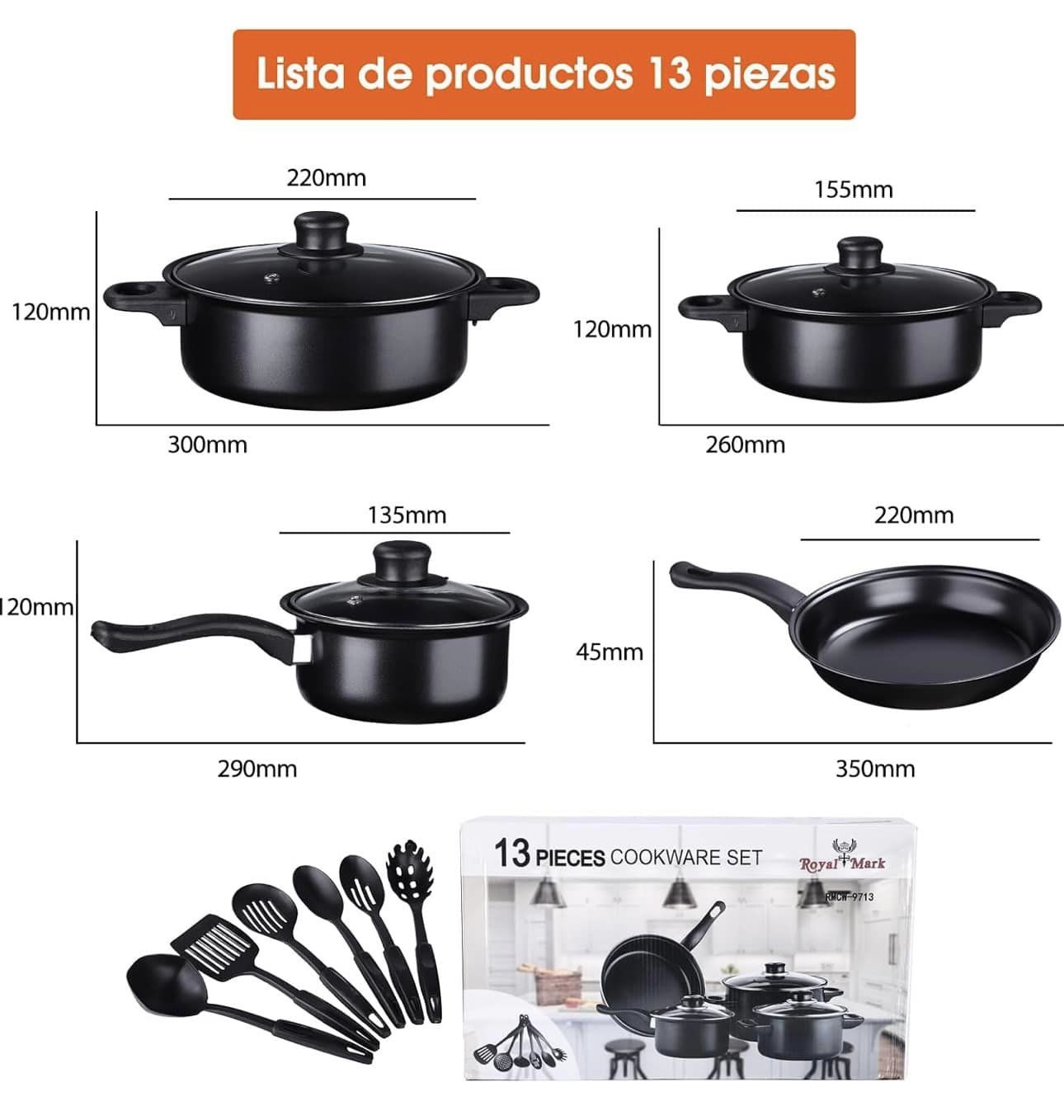 Set de Cocina 13 piezas🍴