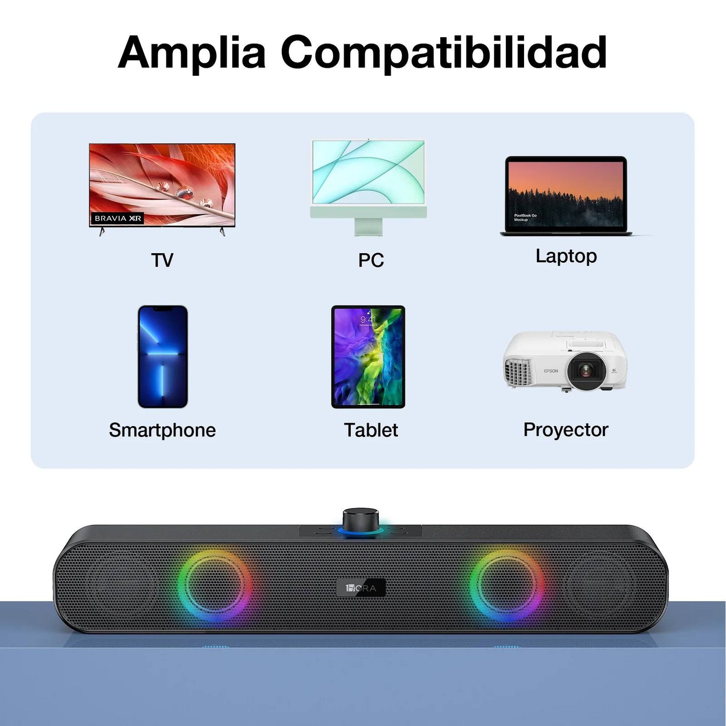 Bocina Bluetooth 5.0 1Hora