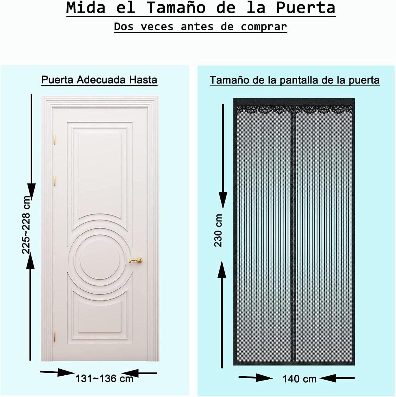 Puerta con mosquitera magnética🪰