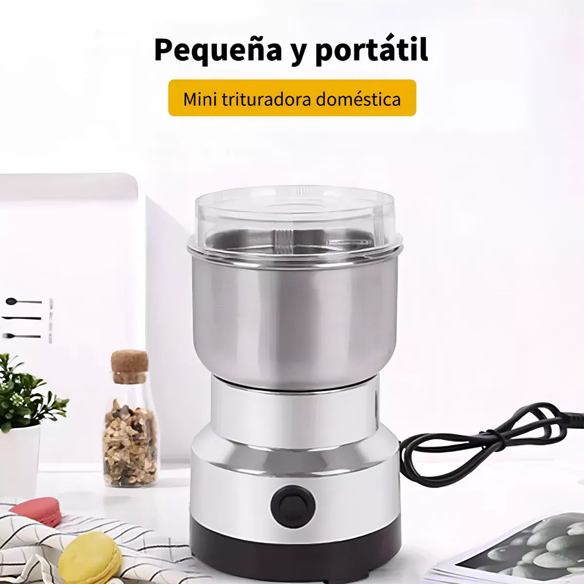 Molino de Café Eléctrico de 4 Cuchillas