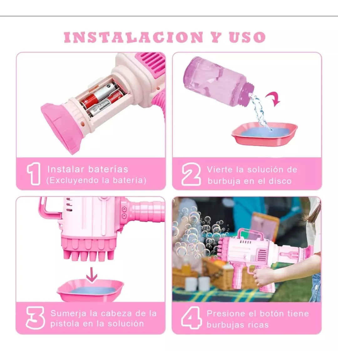 Maquina de Burbujas 32 hoyos