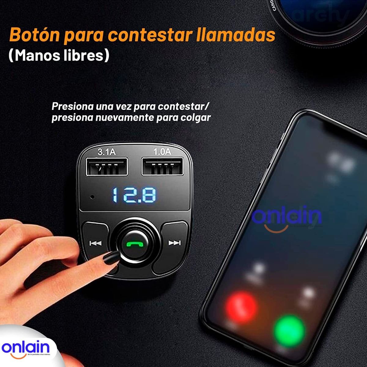 Transmisor Bluetooth FM para Carro 🚘