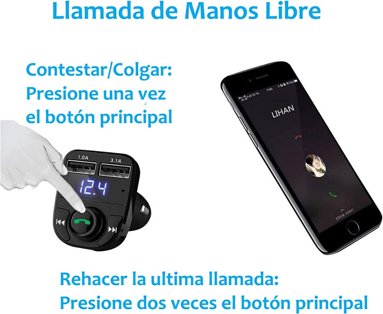 Transmisor Bluetooth FM para Carro 🚘