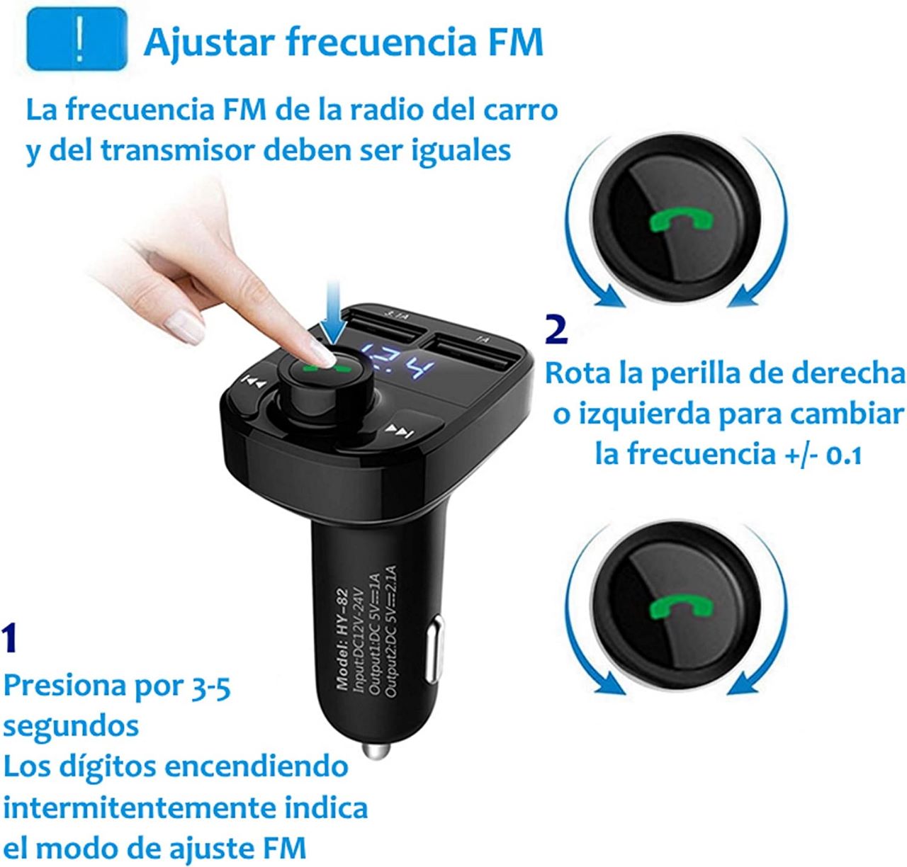 Transmisor Bluetooth FM para Carro 🚘