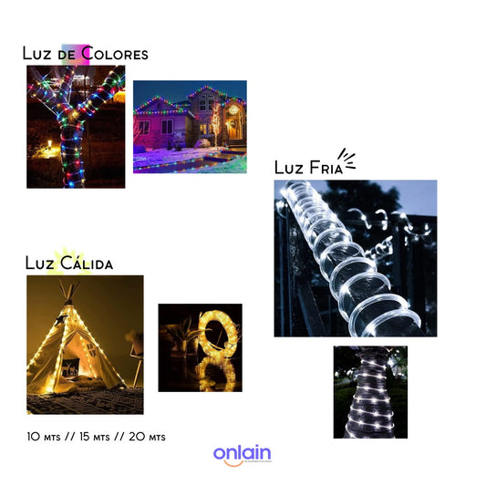 Manguera de Luz LED Navideña