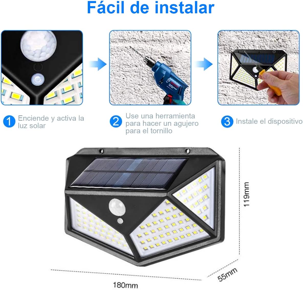 Lampara Solar 270°