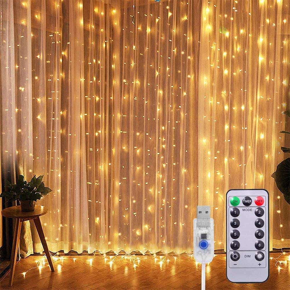 CORTINA DE LUZ LED 3X3MTS