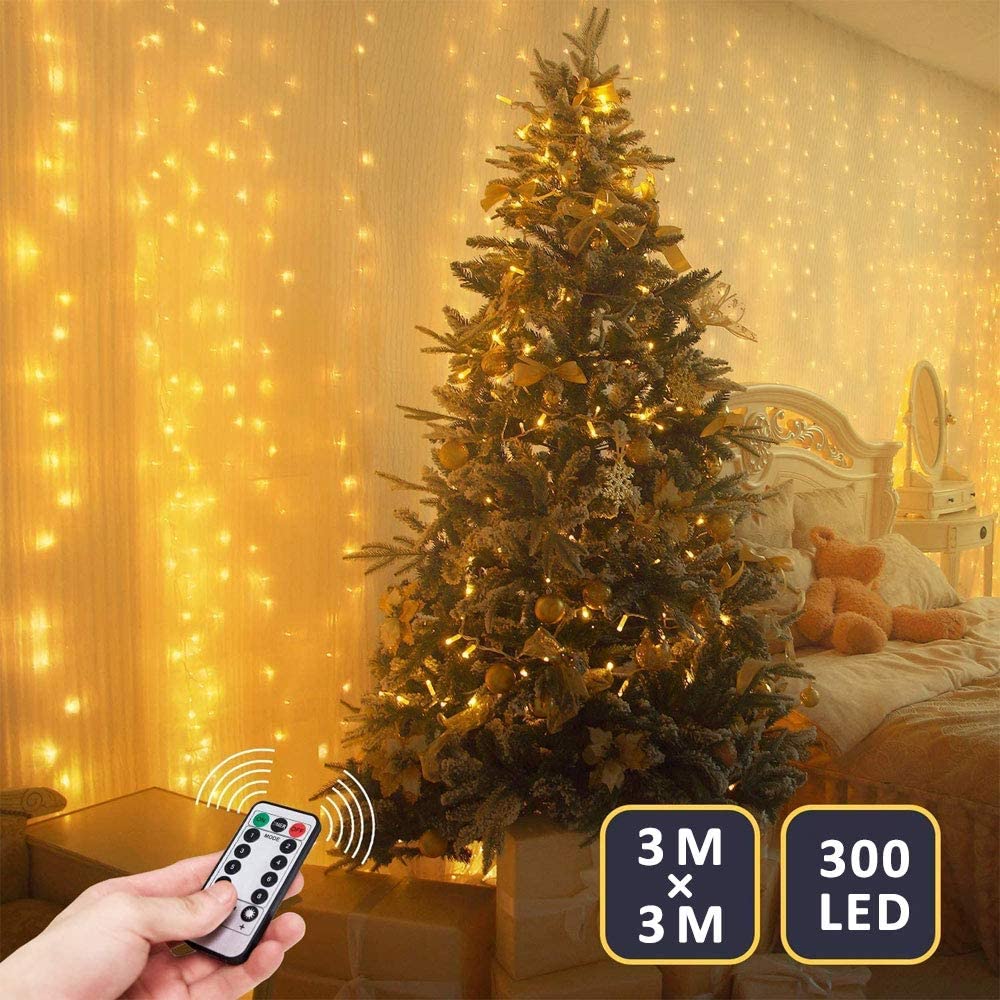 CORTINA DE LUZ LED 3X3MTS