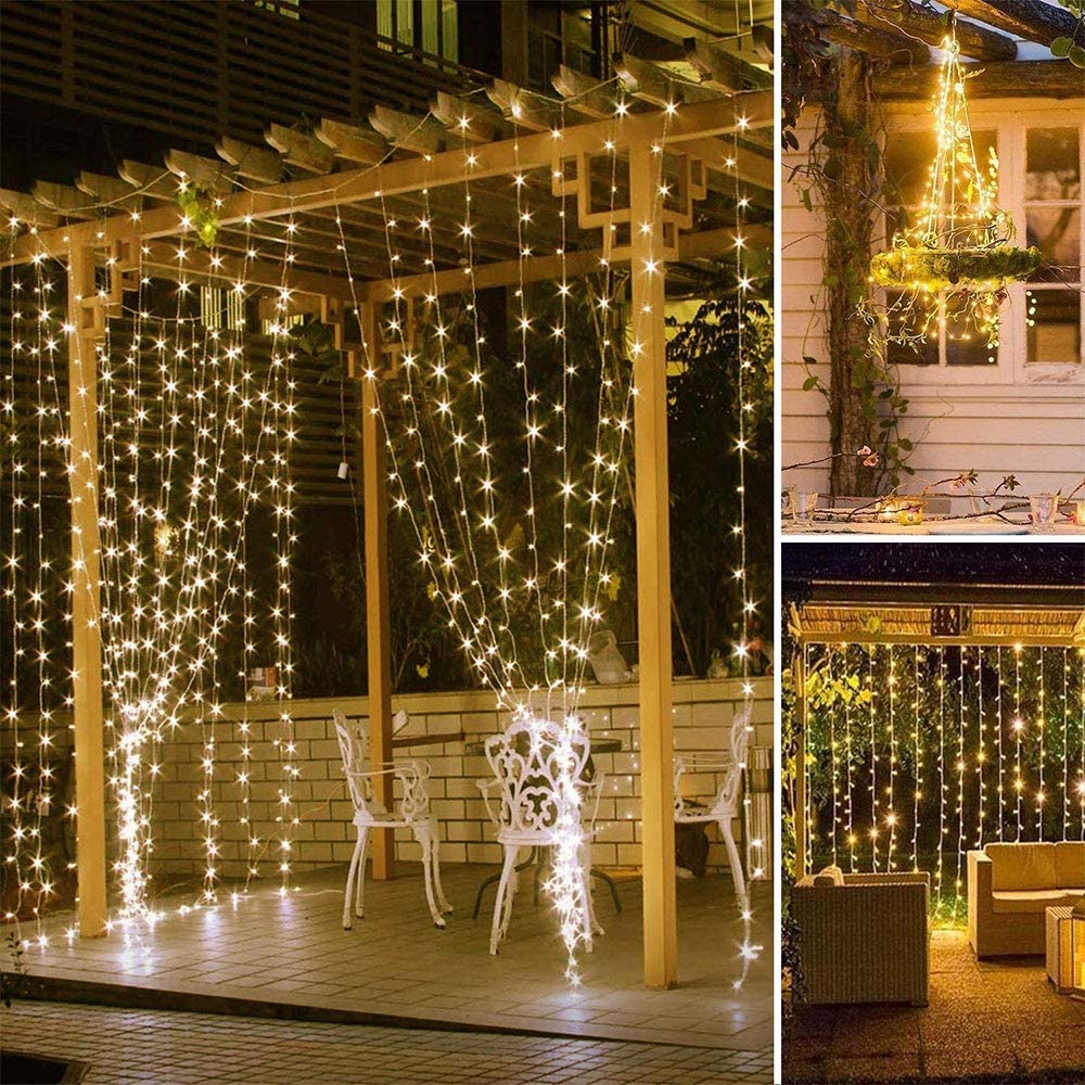 CORTINA DE LUZ LED 3X3MTS