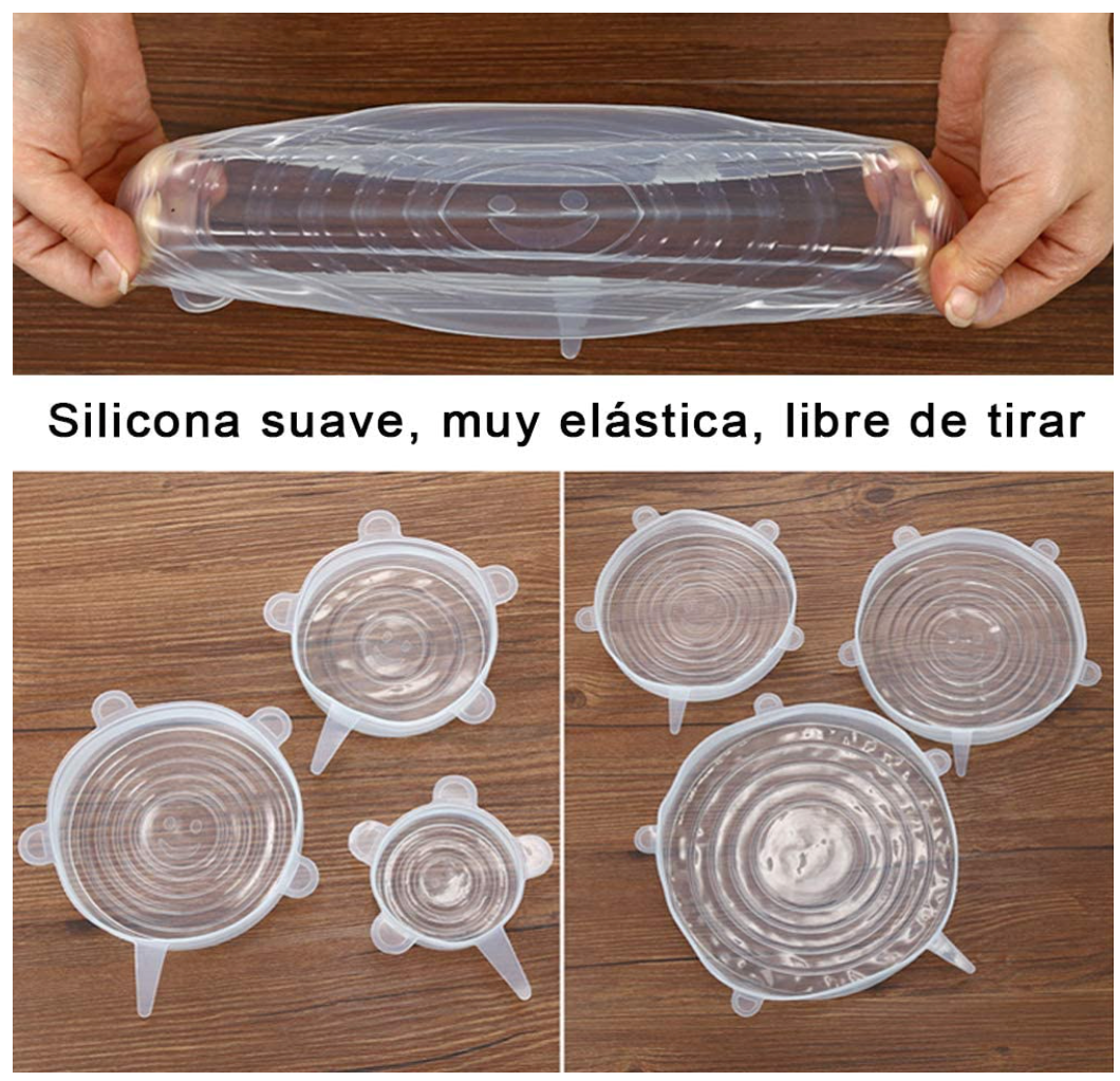 🥪Tapas Elásticas de Silicona