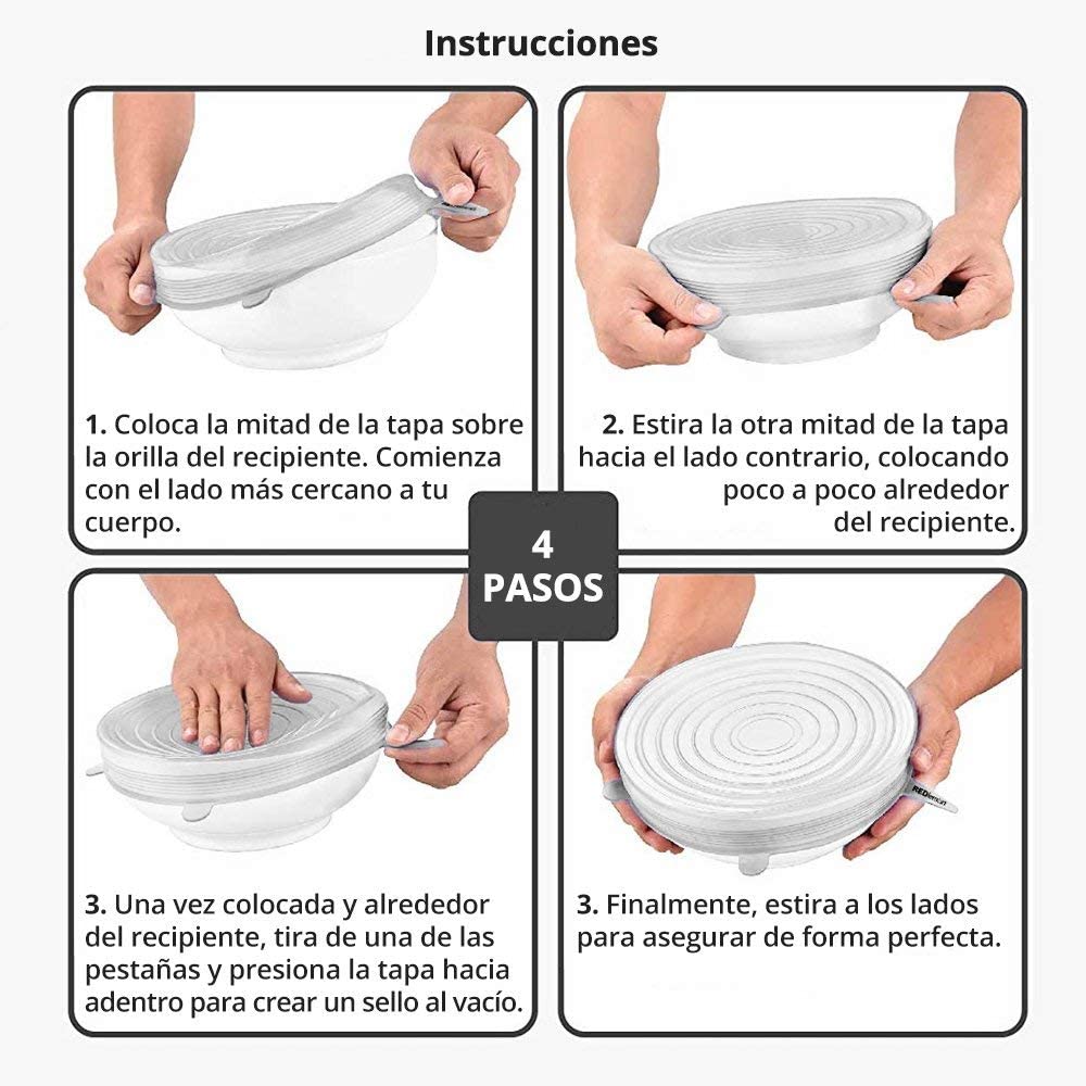 🥪Tapas Elásticas de Silicona