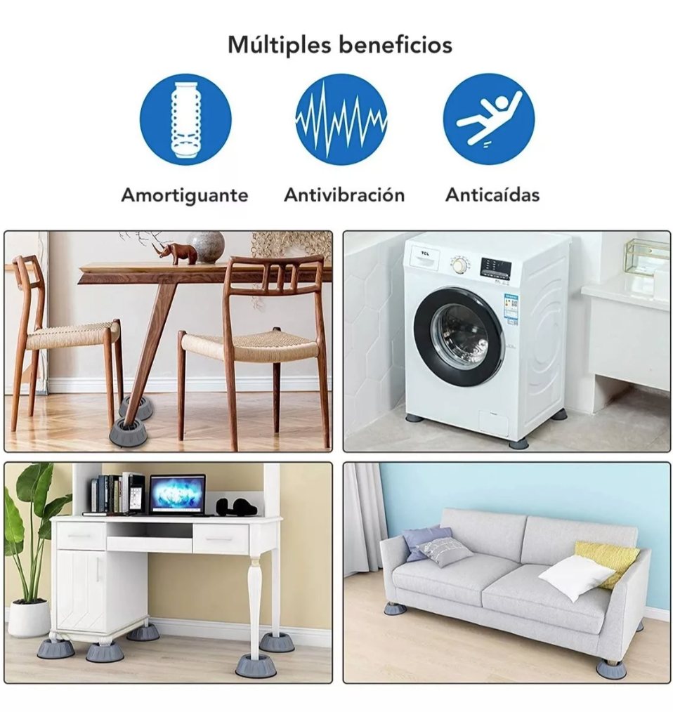 Almohadilla Antivibración para Muebles 🔇