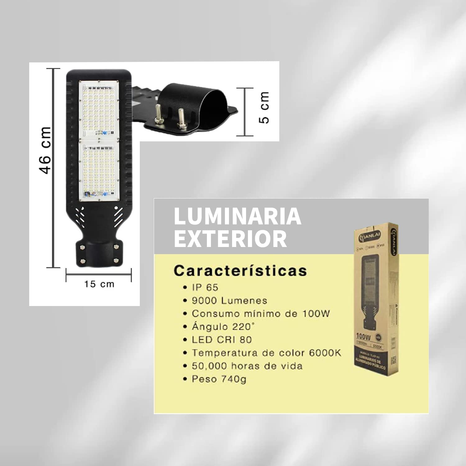 Lámpara alumbrado público - 100w 💡